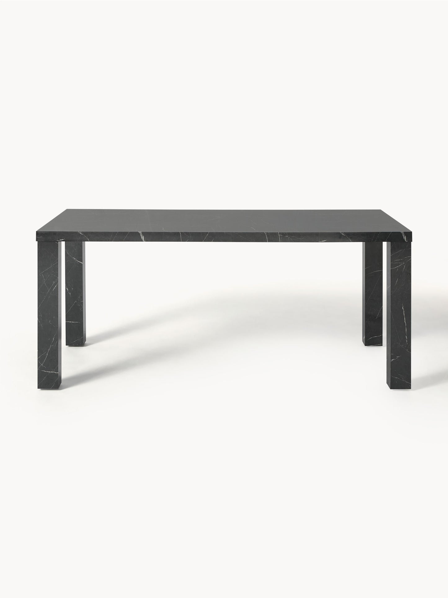 Carlen Dining Table in Marble Look, 180 x 90 cm