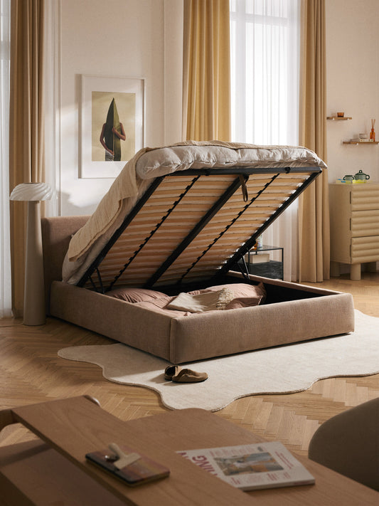 Clovis Upholstered Bed with Storage
