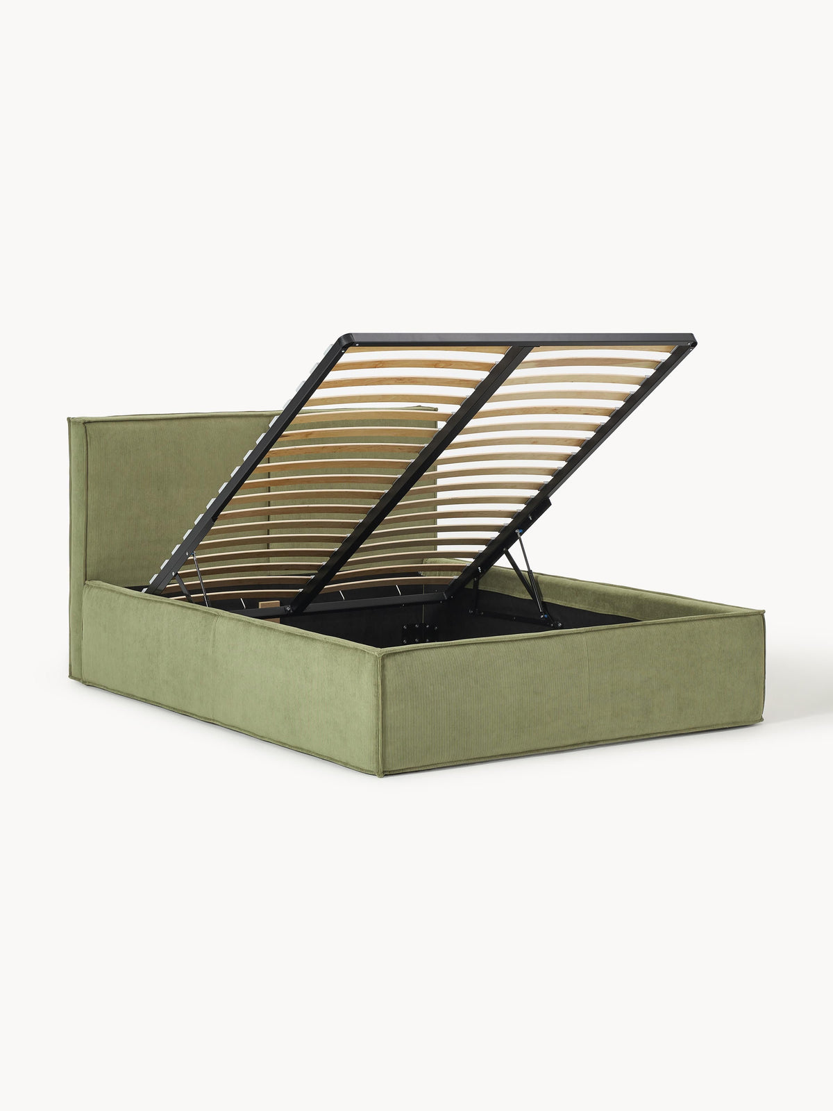 Dreanne Corduroy Upholstered Bed with Storage