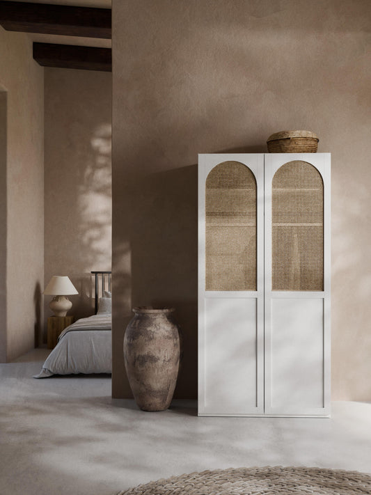 Jeanine Modular Hinged-Door Wardrobe, 100 cm Wide, in Various Sizes