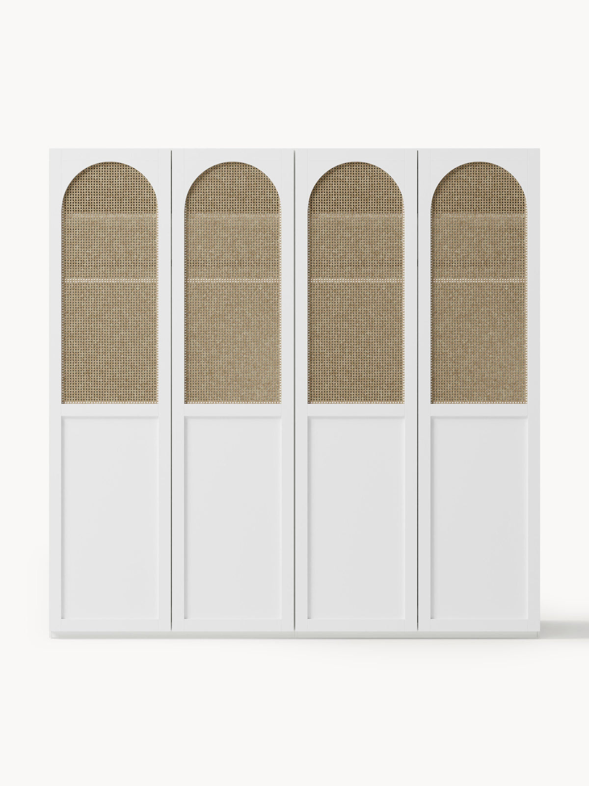 Jeanine Modular Hinged-Door Wardrobe, 200 cm Wide, in Various Sizes
