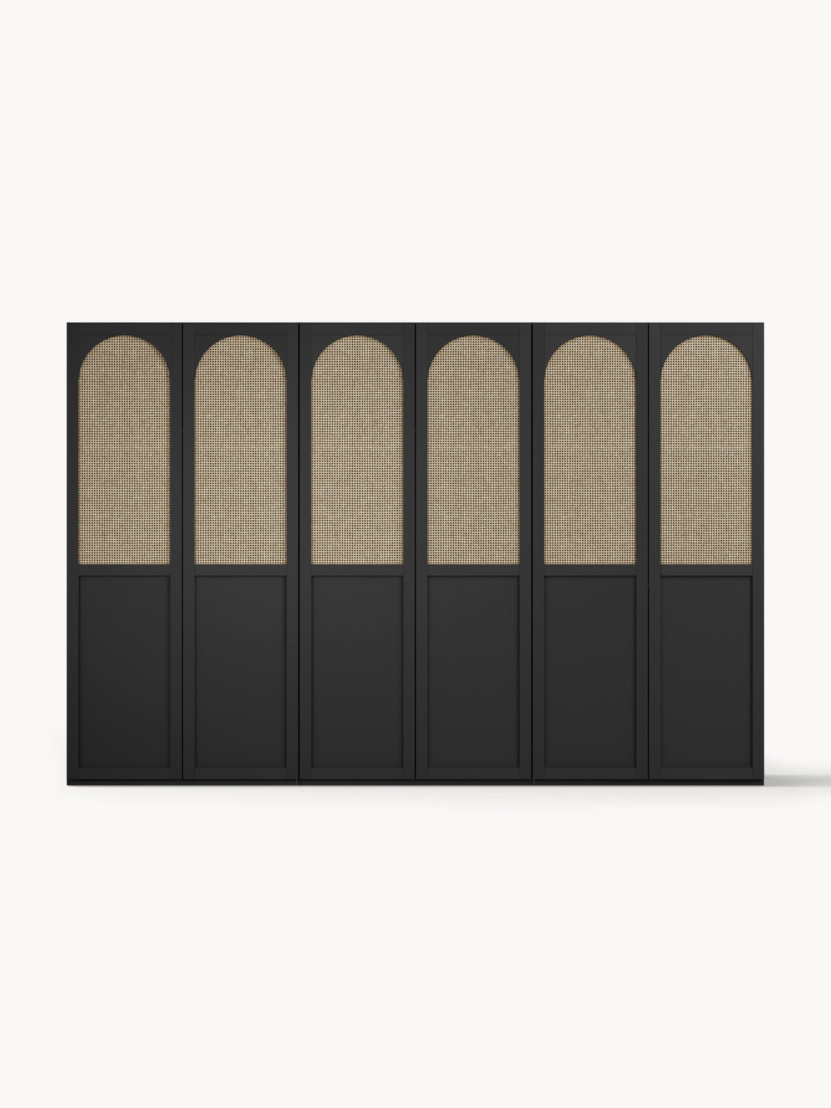 Jeanine Modular Hinged-Door Wardrobe, 300 cm Wide, in Various Sizes