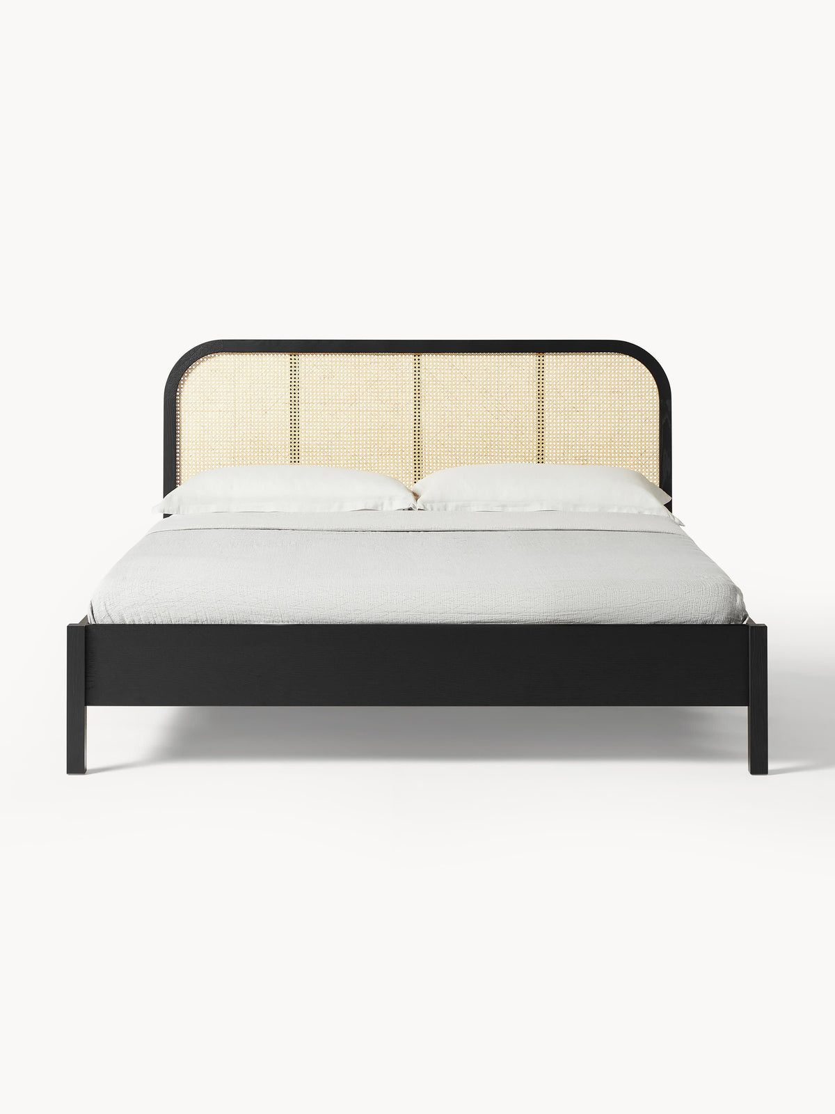 Jonell Wooden Bed with Vienna Cane Headboard