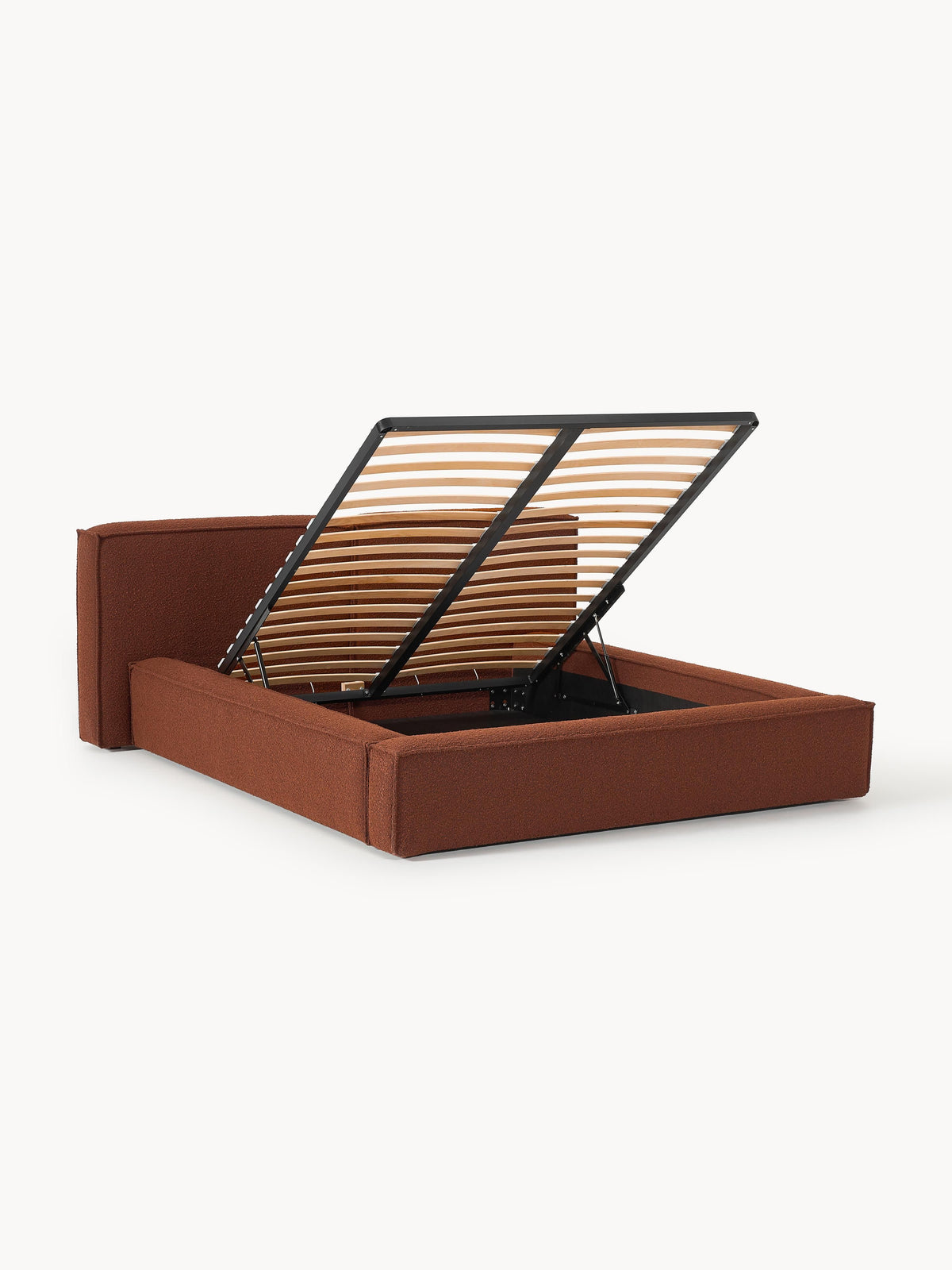 Lennox Bouclé Upholstered Bed with Storage