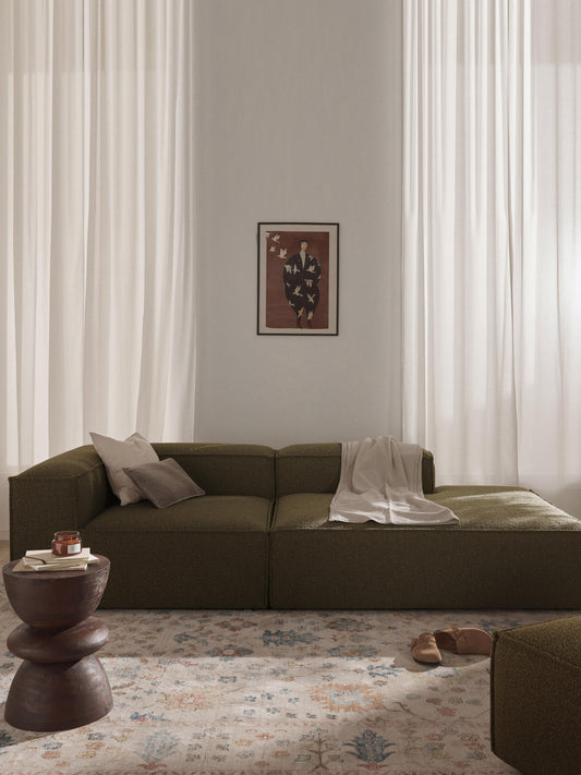 Lennox Modular Bouclé Ottoman