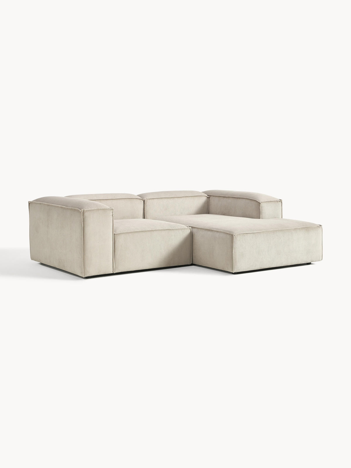 Lennox Modular Corduroy Corner Sofa (2-Seater)