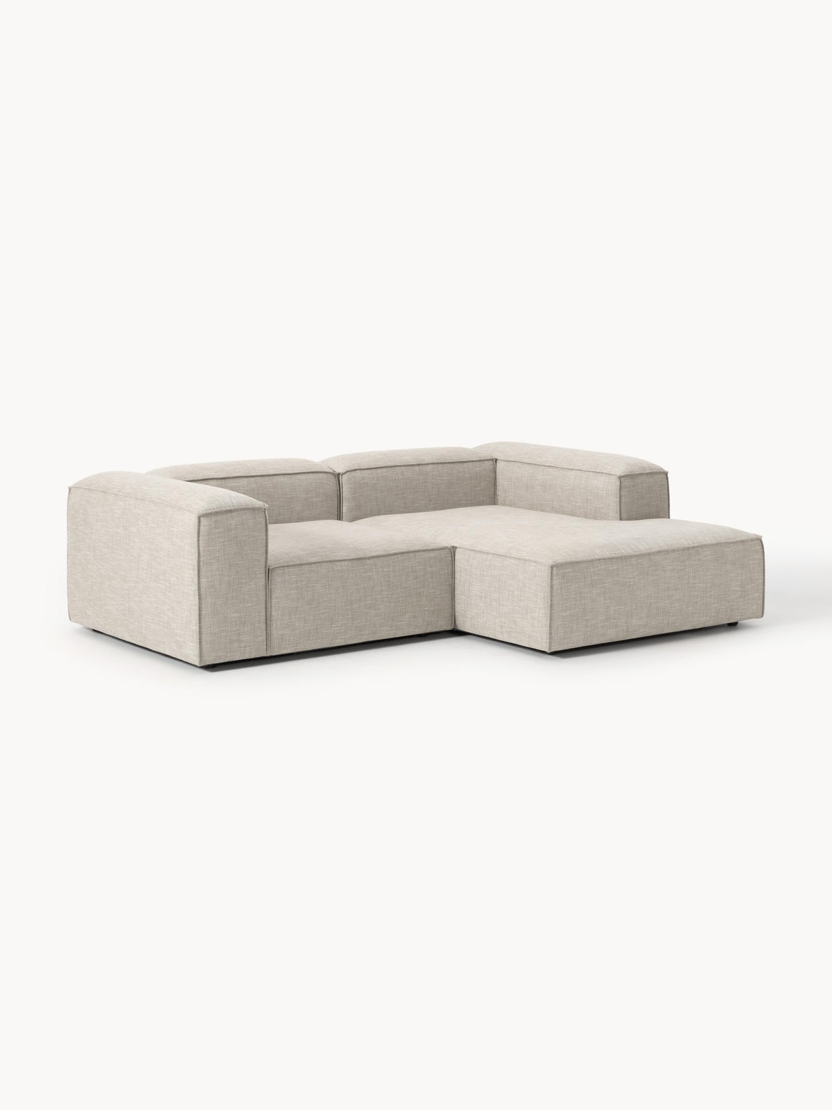 Lennox Modular Linen Blend Corner Sofa (2-Seater)