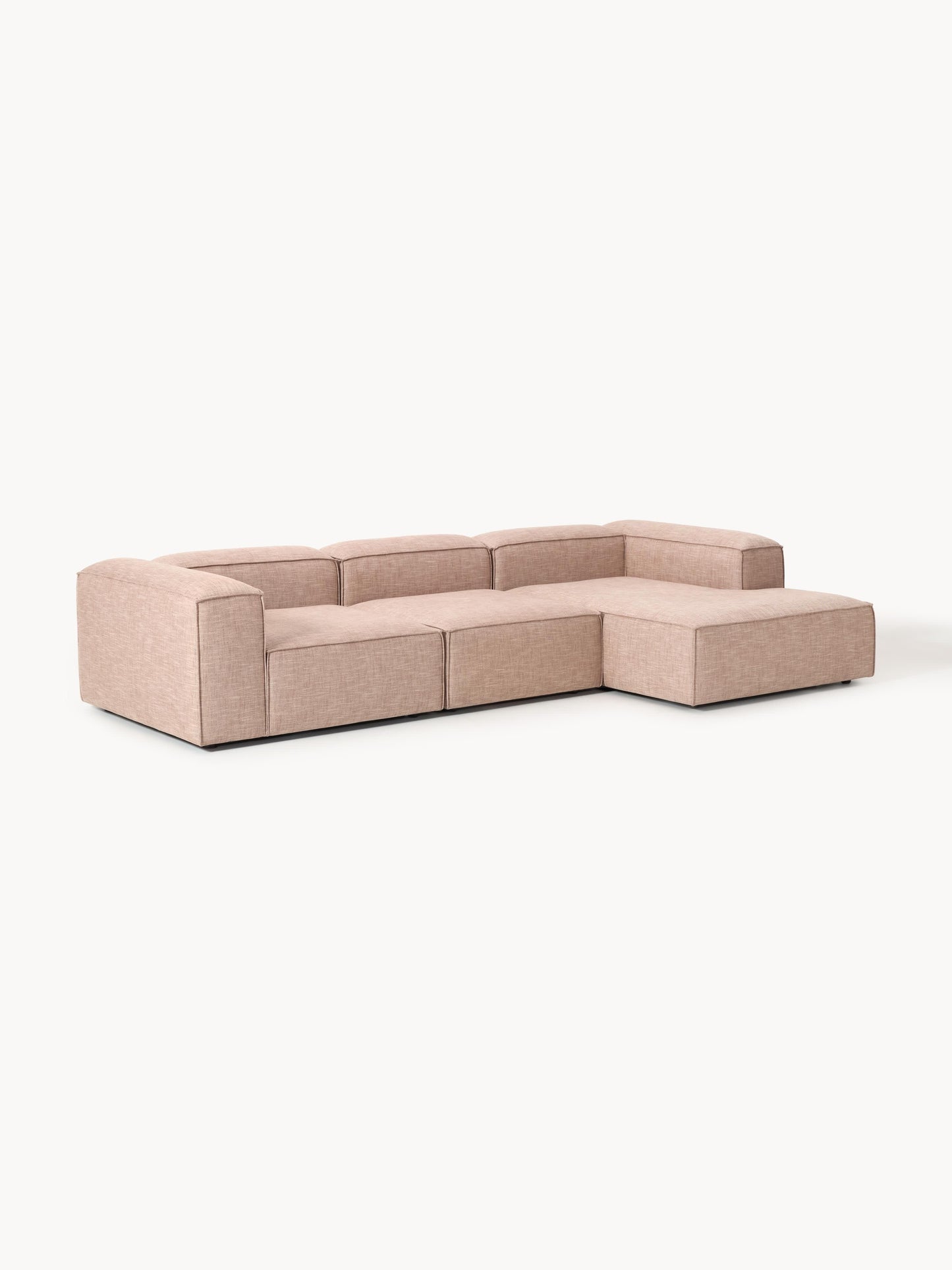 Lennox Modular Linen Blend Corner Sofa (4-Seater)