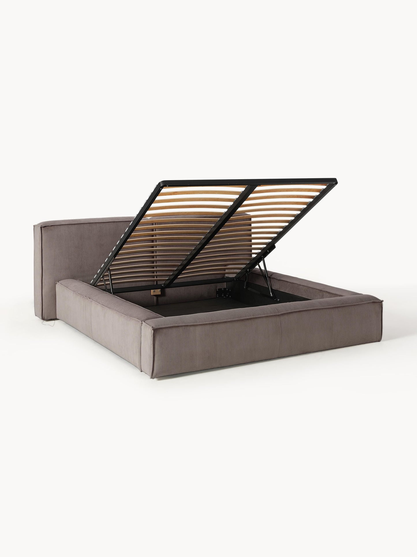 Lennox Upholstered Storage Bed in Corduroy