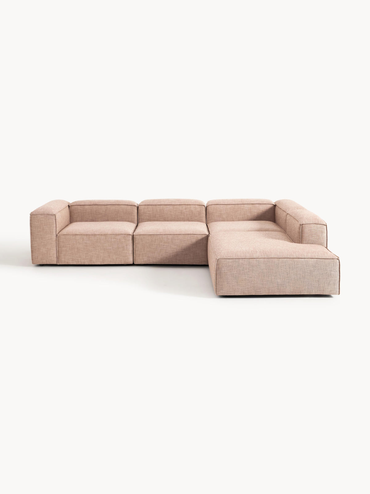 Lennox XL Modular Corner Sofa (4-Seater) in Linen Blend
