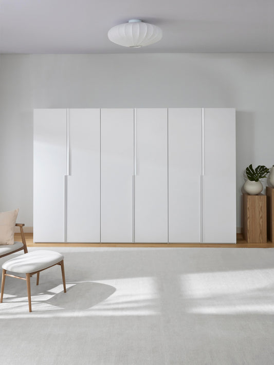 Leonor Modular Hinged-Door Wardrobe, 300 cm Wide, in Various Sizes