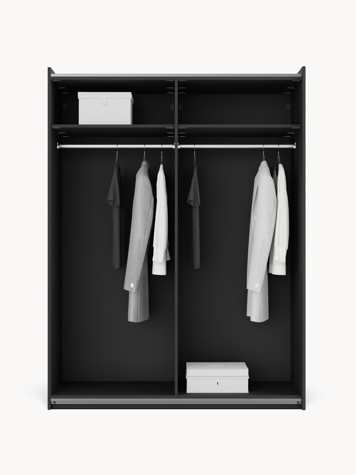 Leonor Modular Sliding-Door Wardrobe, 150 cm Wide, in Various Sizes
