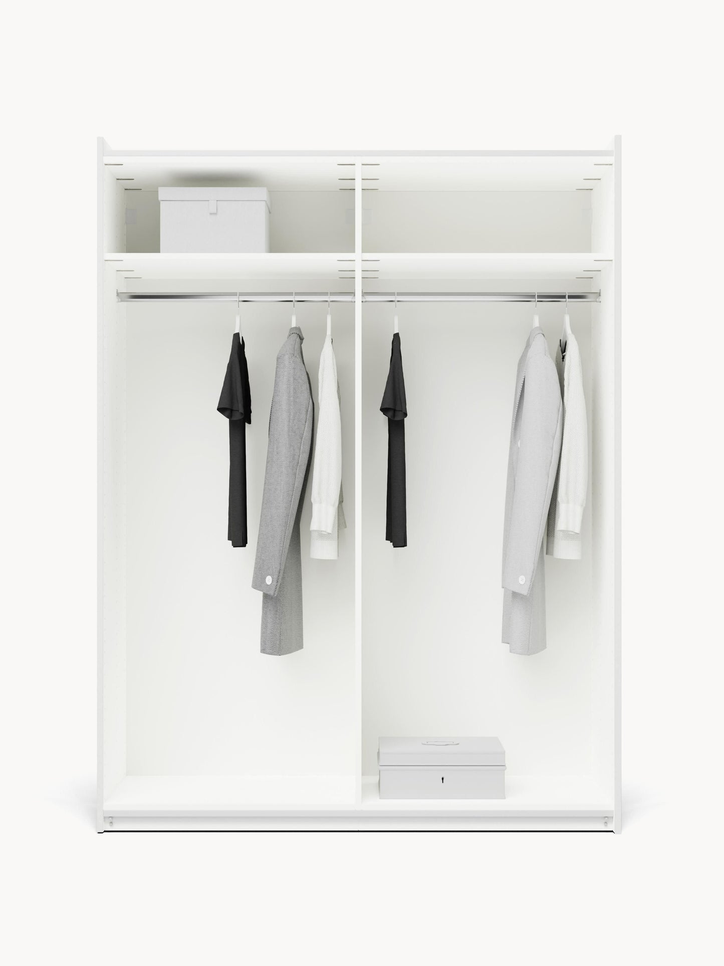 Leonor Modular Sliding-Door Wardrobe, 150 cm Wide, in Various Sizes