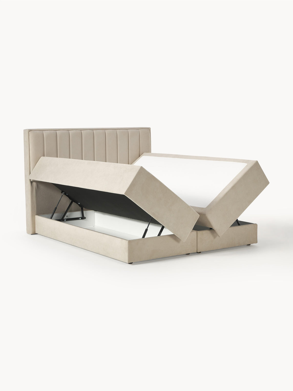 Livie Box Spring Bed with Storage