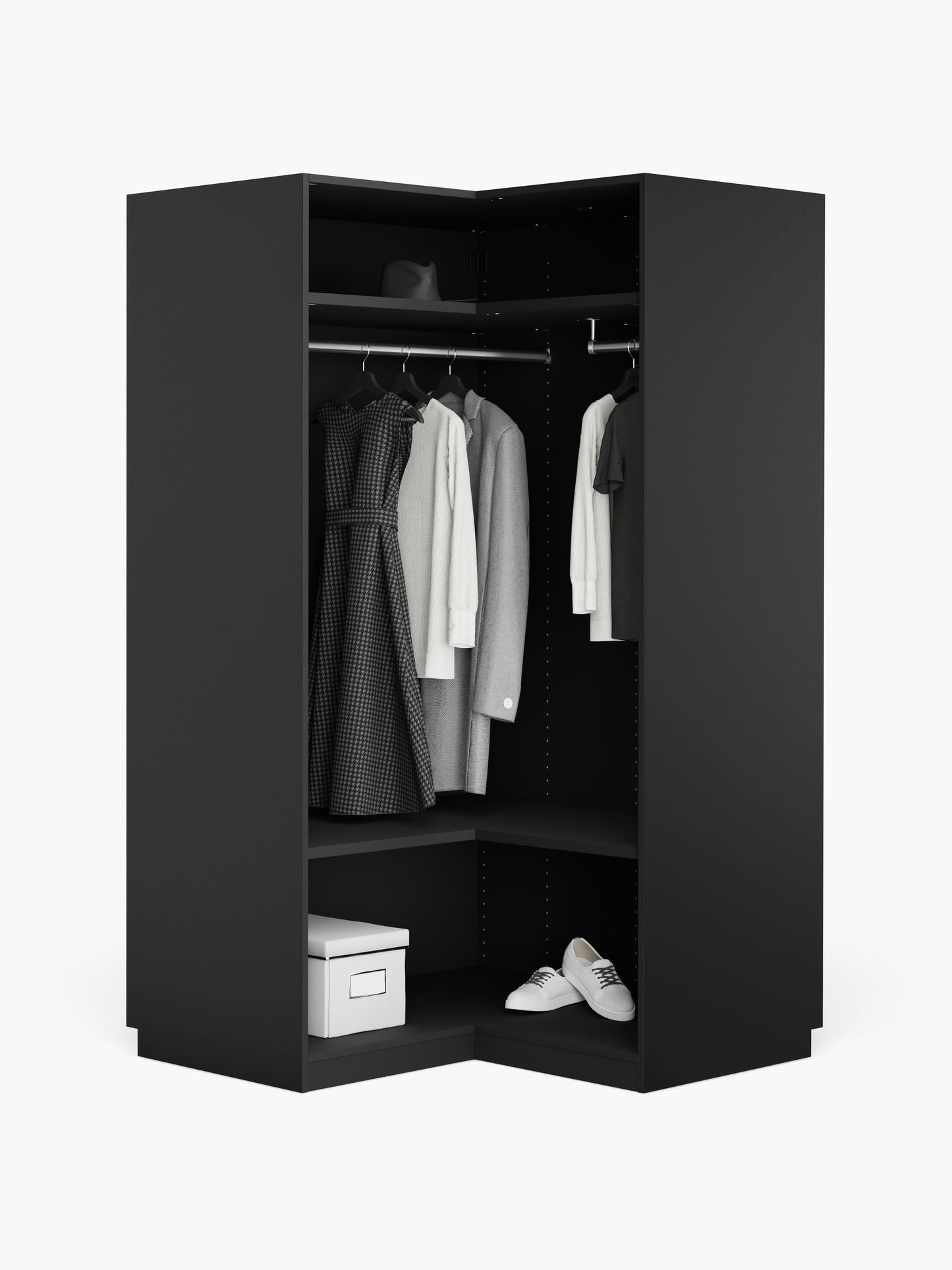 Simoni Modular Corner Wardrobe, 115 cm Wide