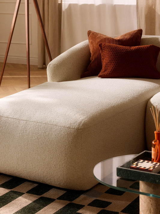 Sofira Chaise Corner Module in Bouclé