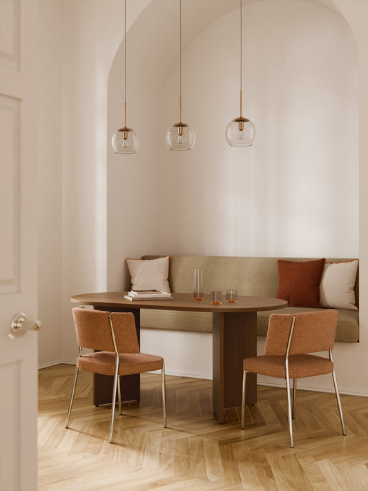Tonio Oval Wooden Dining Table, in Various Sizes