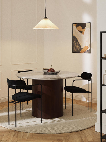 Abbey Round Marble Dining Table, Ø 120 cm