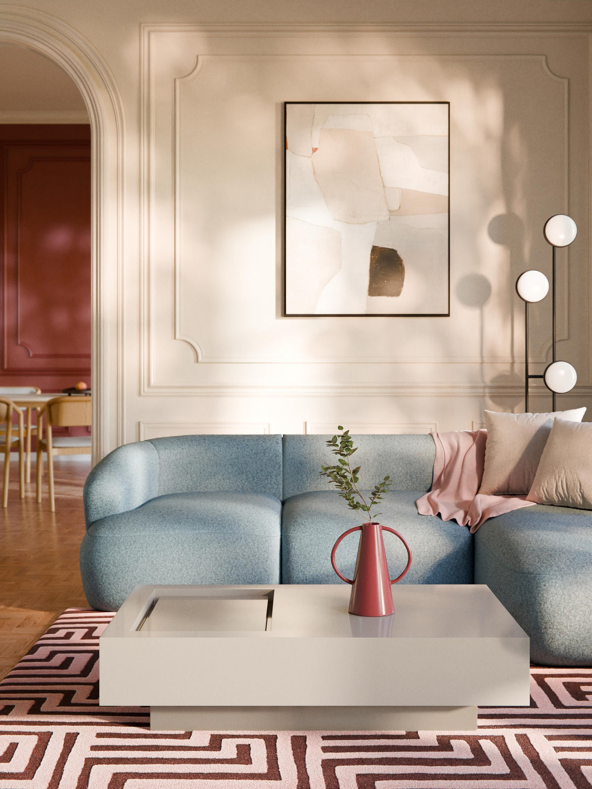 Alessia Coffee Table with Storage, W 120 cm