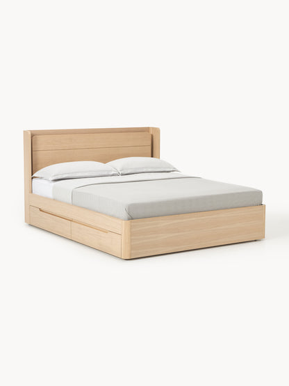 Allon Wooden Bed with Drawers