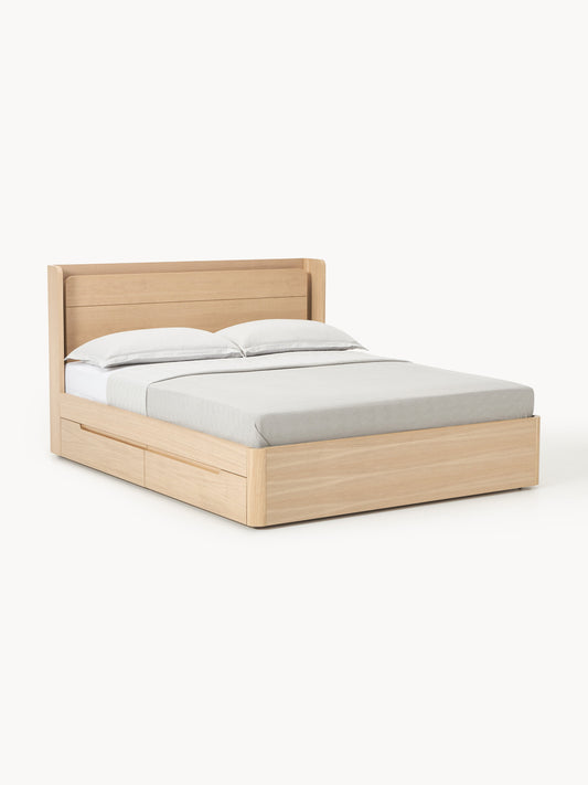 Allon Wooden Bed with Drawers
