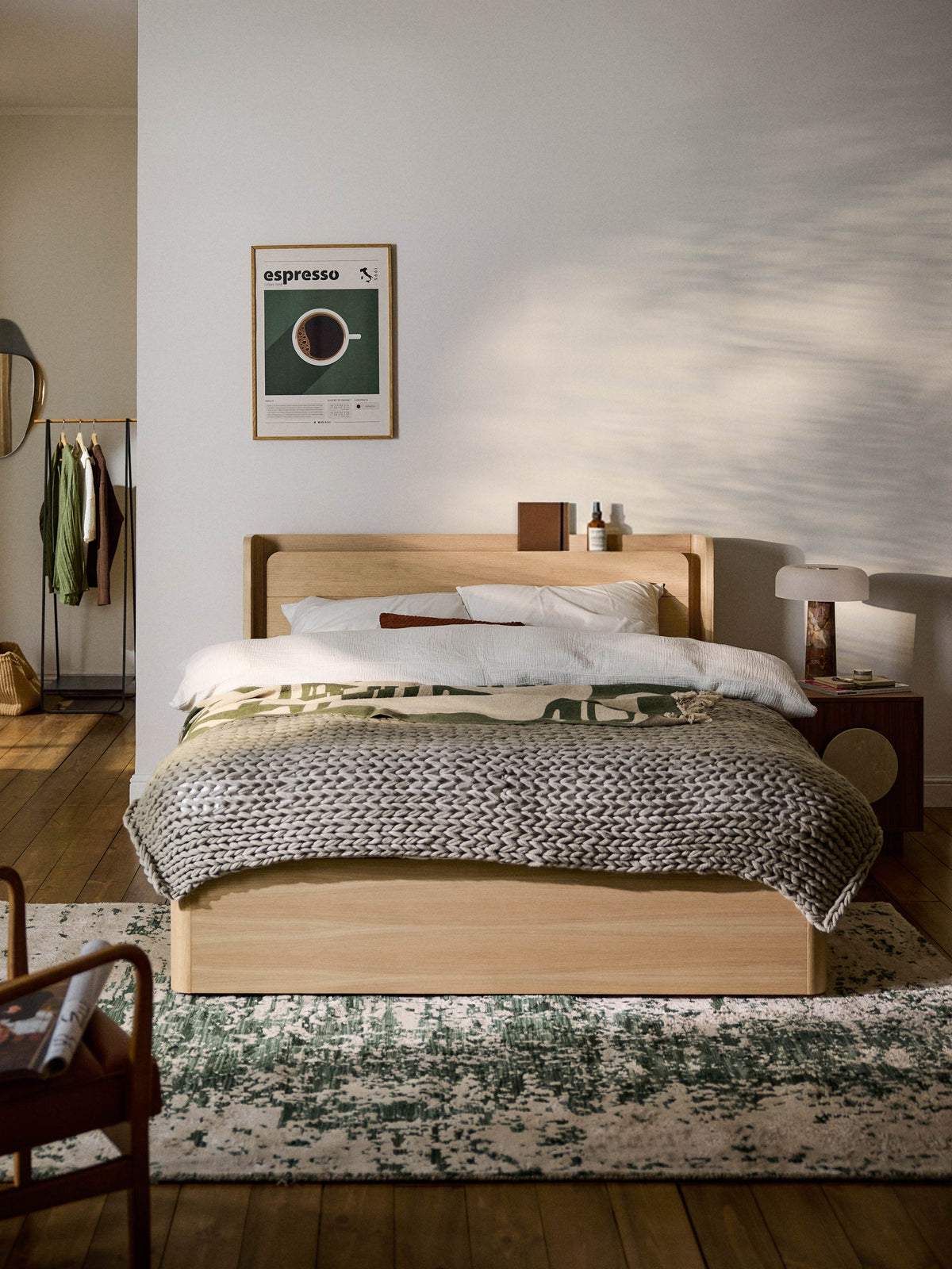 Allon Wooden Bed with Drawers