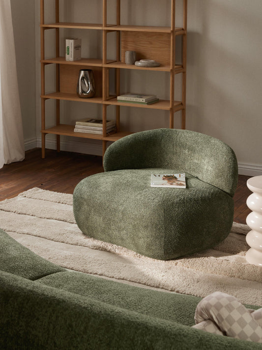 Alva Lounge Chair in Teddy Bouclé
