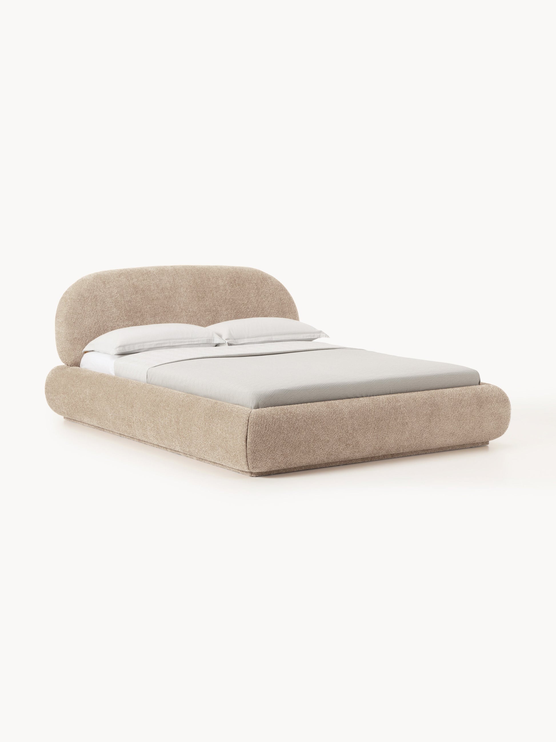 Alva Teddy Bouclé Upholstered Bed