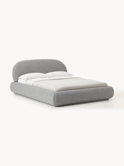 Alva Upholstered Bed in Bouclé