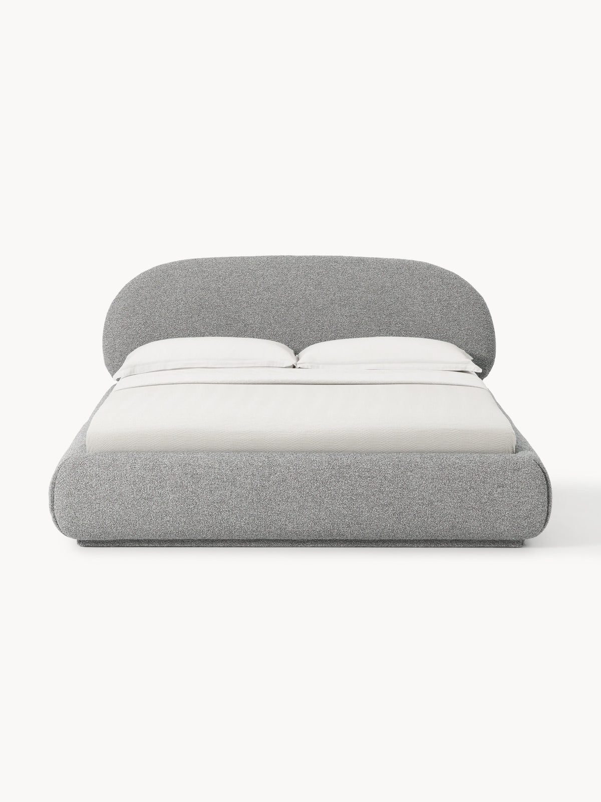 Alva Upholstered Bed in Bouclé