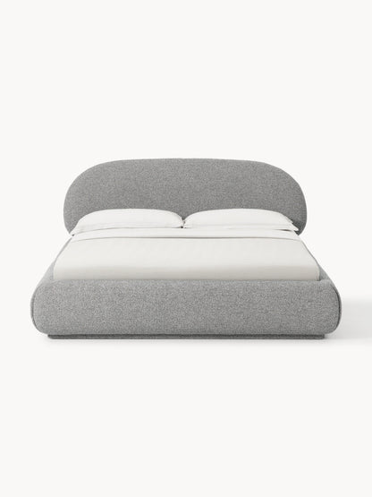 Alva Upholstered Bed in Bouclé
