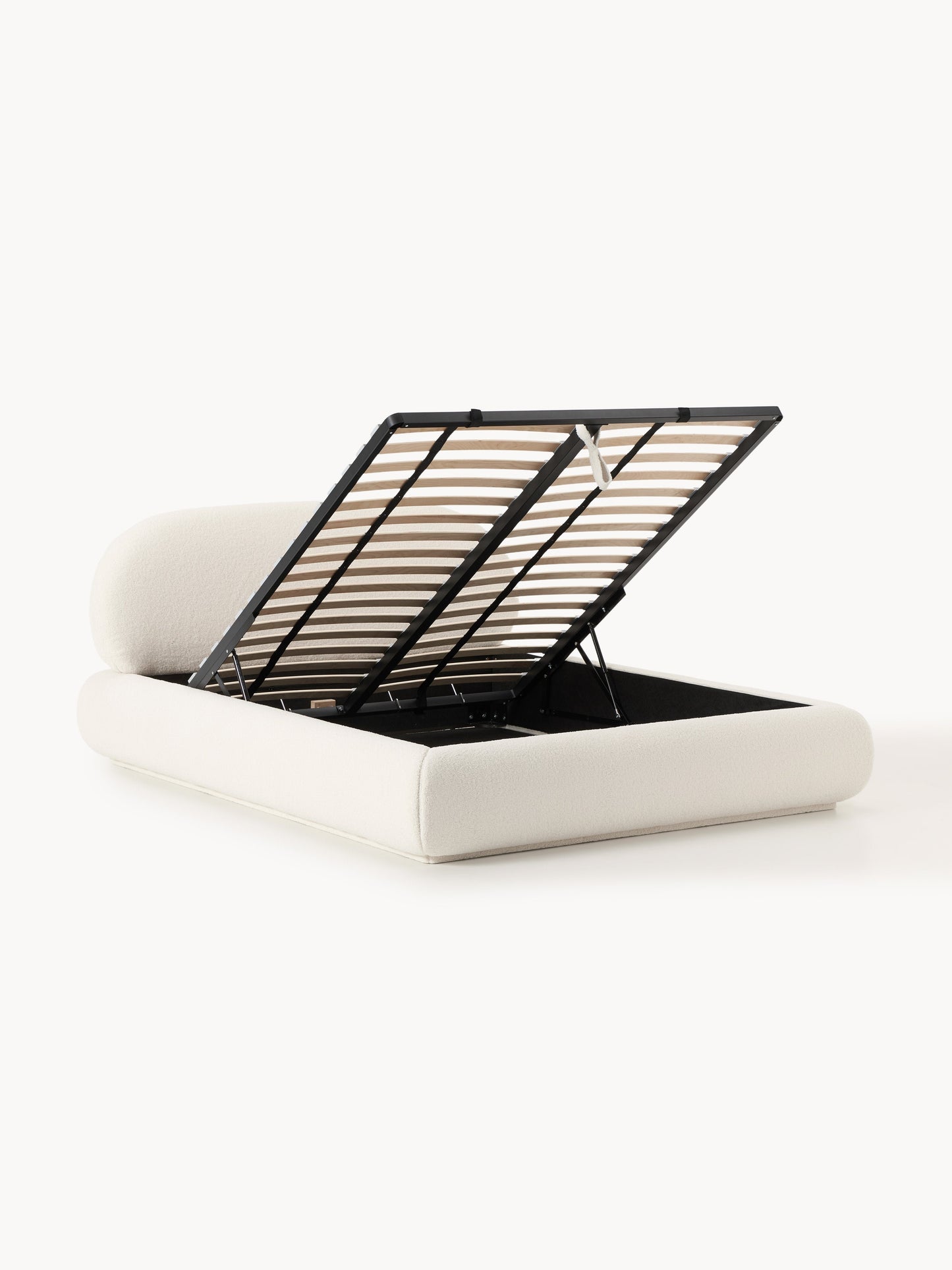Alva Upholstered Storage Bed in Teddy