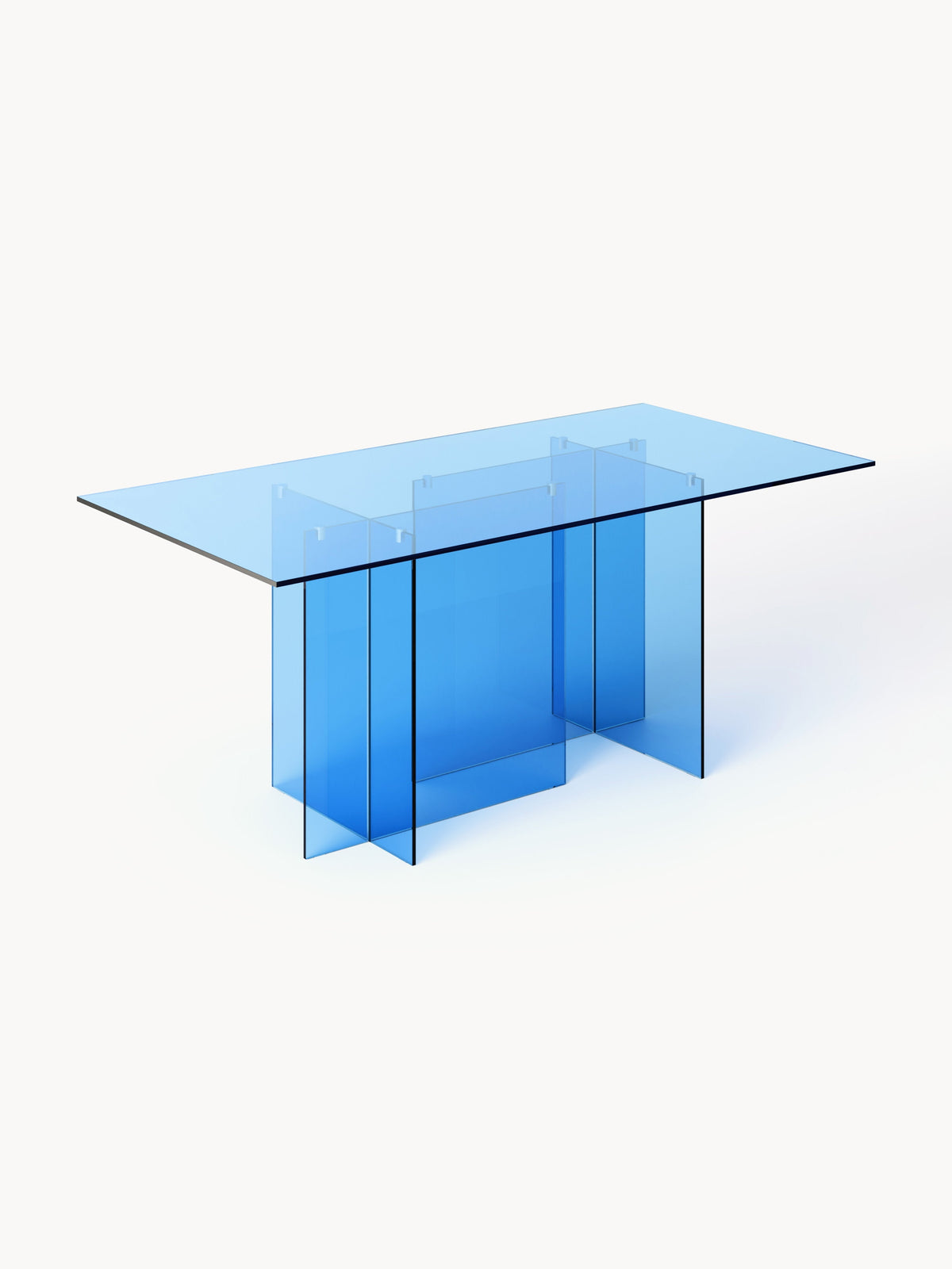 Anouke Dining Table in Glass, 180 x 90 cm