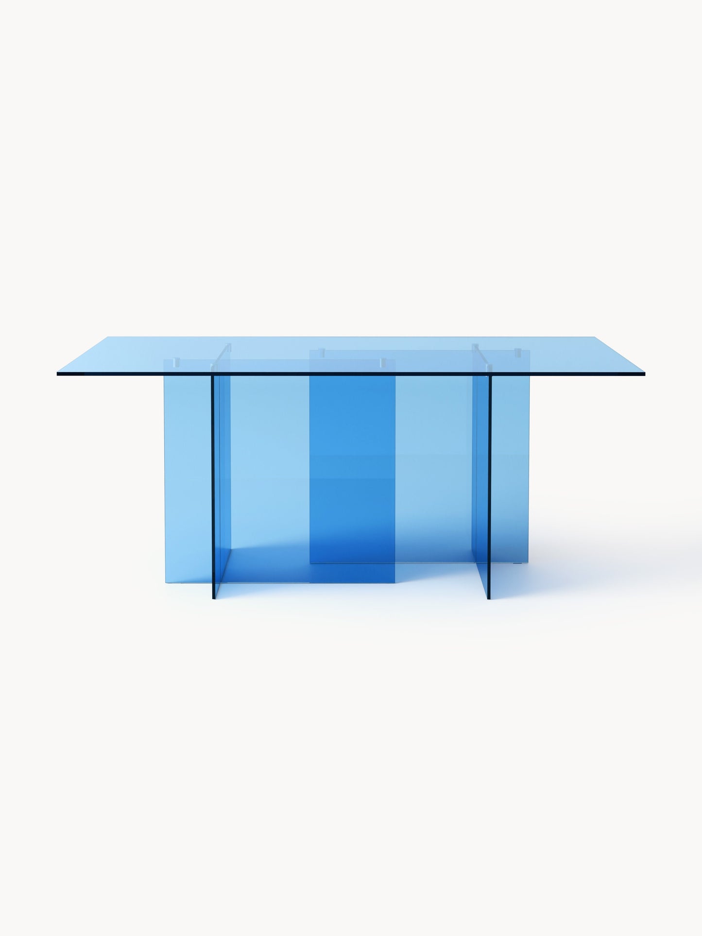 Anouke Dining Table in Glass, 180 x 90 cm