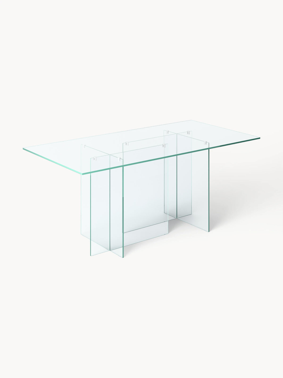 Anouke Dining Table in Glass, 180 x 90 cm