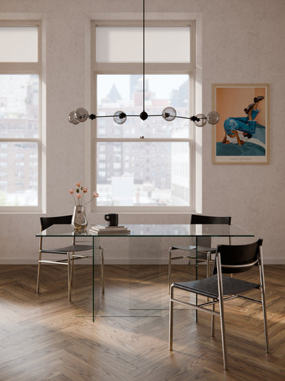 Anouke Dining Table in Glass, 180 x 90 cm