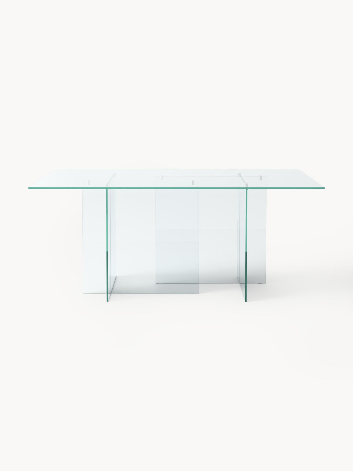 Anouke Dining Table in Glass, 180 x 90 cm