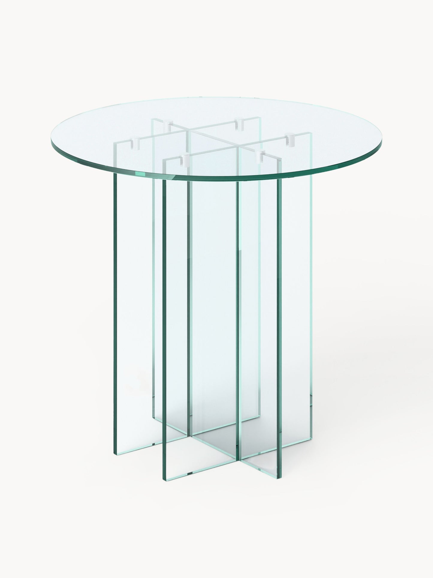Anouke Round Dining Table in Glass, in Various Sizes