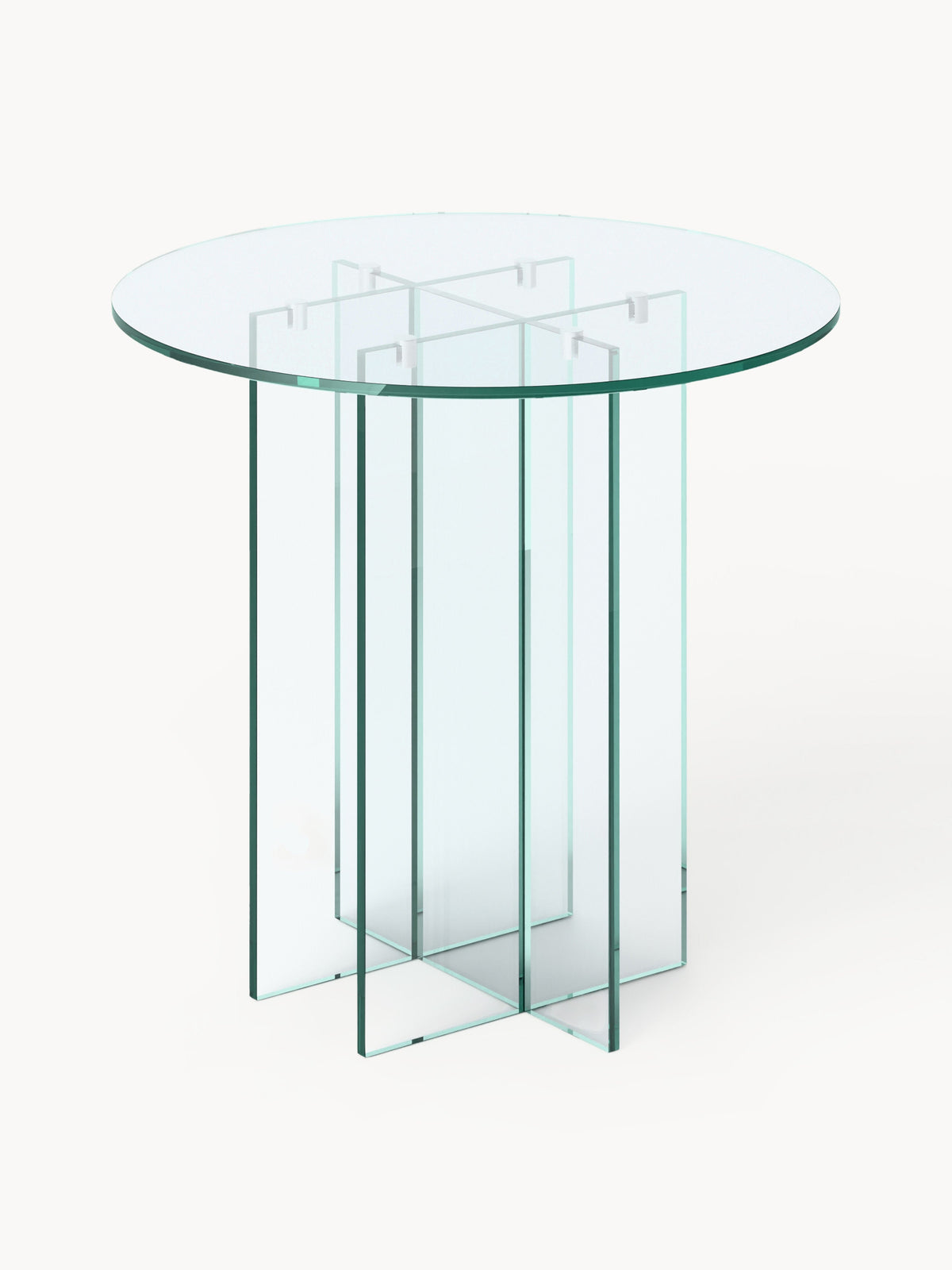 Anouke Round Dining Table in Glass, in Various Sizes