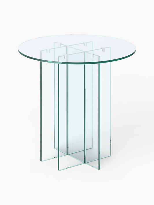 Anouke Round Dining Table in Glass, in Various Sizes
