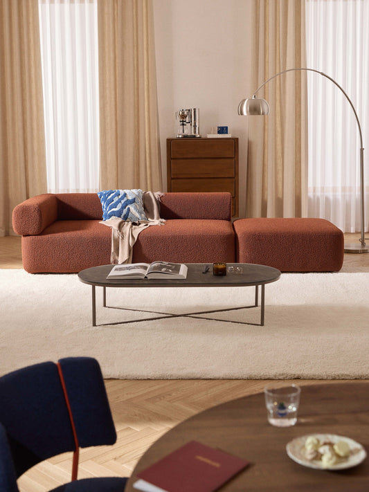Antone Modular Bouclé Ottoman