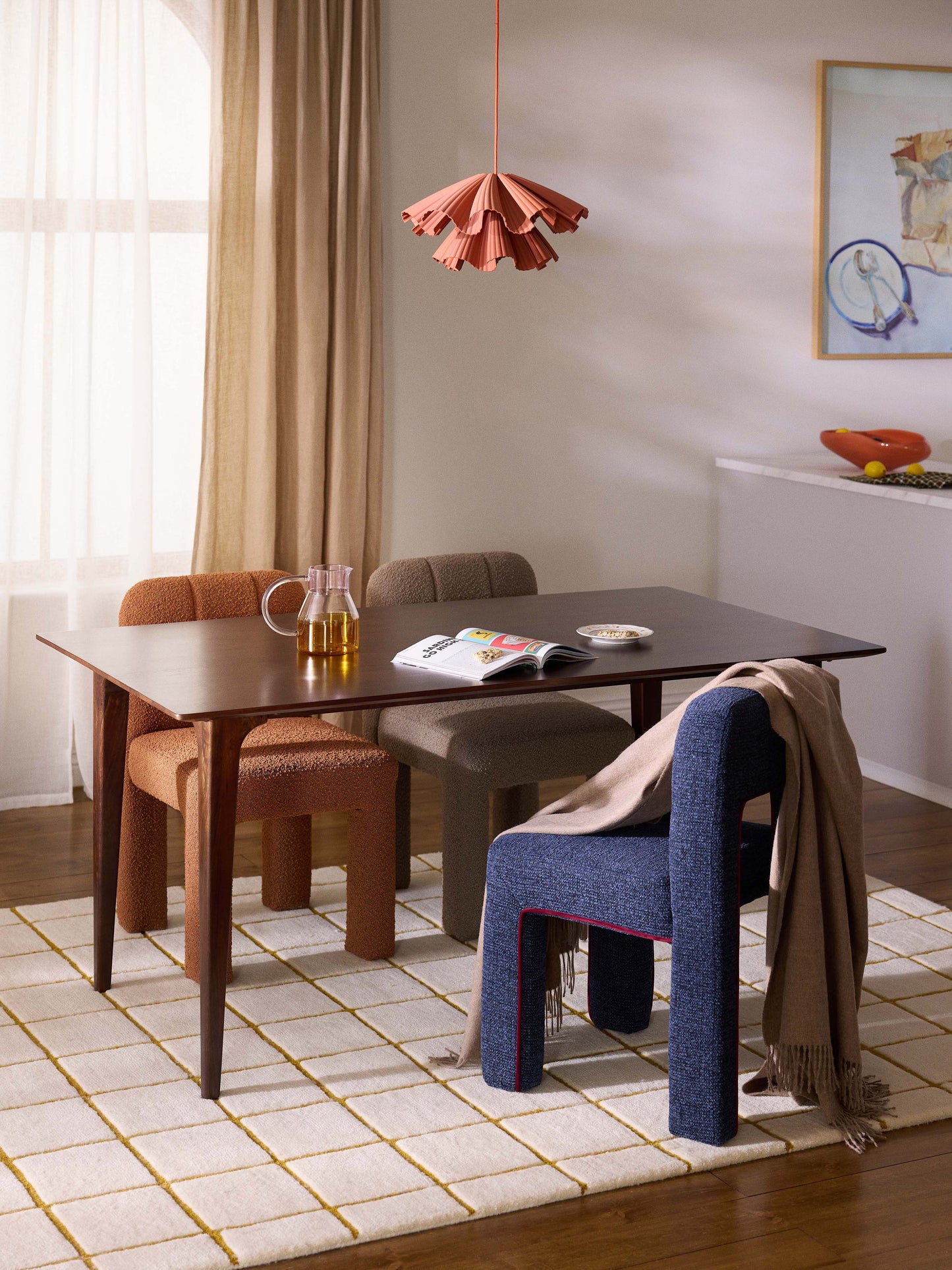 Archen Dining Table in Mango Wood, in Various Sizes
