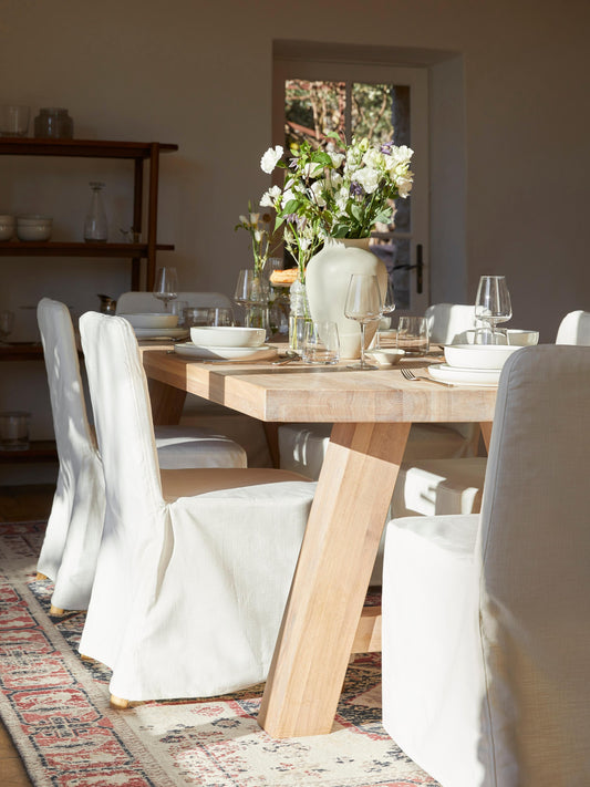 Ashlen Dining Table in Oak, in Various Sizes