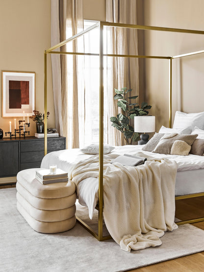 Bellin Four-Poster Bed in Metal