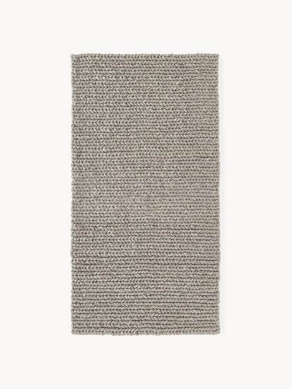 Brunella Handmade Wool Rug with Braided Texture
