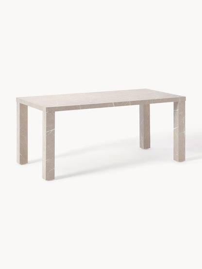 Carlen Dining Table in Marble Look, 180 x 90 cm