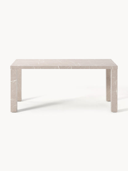 Carlen Dining Table in Marble Look, 180 x 90 cm