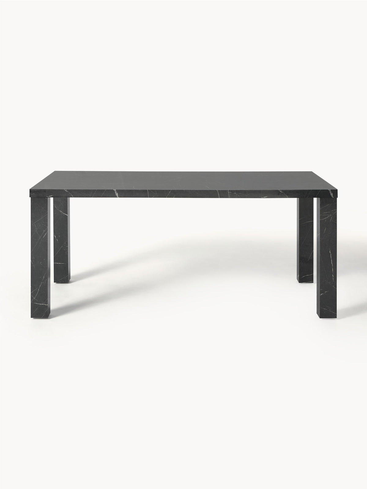 Carlen Dining Table in Marble Look, 180 x 90 cm