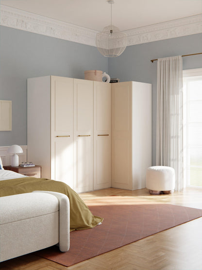 Charlotta Modular Corner Wardrobe, 215 cm Wide, in Various Sizes