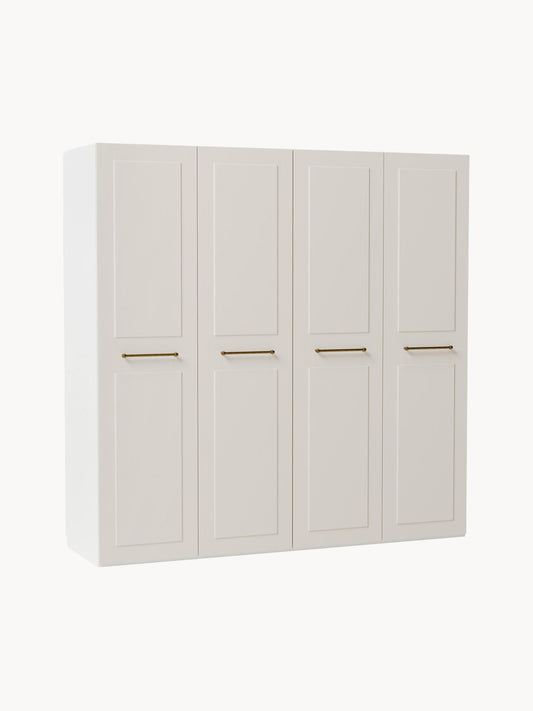Charlotta Modular Hinged-Door Wardrobe, 200 cm Wide, in Various Sizes
